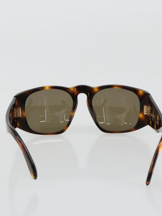 CHANEL Sunglasses Plastic Brown Gold CC Auth yk20489M main image 6